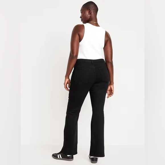 NWT Old Navy High Waisted Wow Flare Jeans - Size 10, Black Jack - Picture 5 of 16